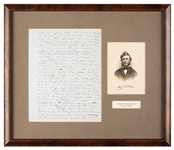 Henry David Thoreau Rare Handwritten Manuscript Leaf from Walden (Third Party Guaranteed)
