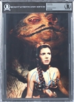 Star Wars: Carrie Fisher Signed 8" x 10" Photograph as Leia, Jabbas Slave Girl (Beckett/BAS Encapsulated)