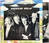 CSNY: Neil Young, Stephen Stills & Graham Nash Signed "American Dream" Record Album (Beckett/BAS)