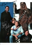 Star Wars: Fisher, Williams, Ford, Hamill, & Mayhew Signed 11" x 14" Photo (Beckett/BAS LOA)