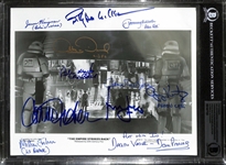 Star Wars Empire Strikes Back RARE Cast Signed 8" x 10" Publicity Photo from Bespin Freezing Chamber with Ford, Fisher, etc. (11 Sigs)(Beckett/BAS)(Grad Collection)