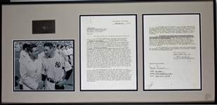 Lloyd Brown Signed 1942 Contract in Framed Display (Beckett/BAS LOA)