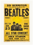 THE BEATLES – Original 1966 Shea Stadium Oversized Poster - Only One Known to Exist!