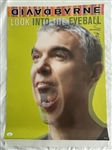 Talking Heads: David Byrne Signed 18" x 24" "Looking Into The Eyeball" Poster (JSA)