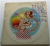 Grateful Dead: Tom Constanten Signed & Heavily Inscribed Europe 72 Album Cover (Third Party Guaranteed)