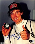 Wayne Gretzky In-Person Signed 8" x 10" Color Photo from Historic 802nd Goal Game (Beckett/BAS LOA)(Grad Collection)
