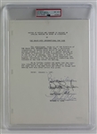Beach Boys Signed 1967 Document Relating to Meeting as Directors of "The Beach Boys International Fan Club" (PSA/DNA Encapsulated & LOA)
