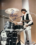The Beatles: Ringo Starr Rare Signed 16" x 20" Color Photo (Beckett/BAS)(Grad Collection)