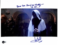 Star Wars ROTJ: Mark Hamill Signed 11" x 14" Color Photo with Great Inscription at Jabbas Palace! (Beckett/BAS LOA)(Grad Collection)
