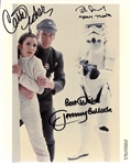 Star Wars Empire Strikes Back: Carrie Fisher, Jeremy Bulloch & Peter Diamond Rare Signed 8" x 10" Color Photo (Beckett/BAS LOA)(Grad Collection)