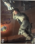 Star Wars Empire Strikes Back: Mark Hamill Signed 16" x 20" Color Photo with Great "Ill Never Join You!" Inscription (Beckett/BAS LOA)(Grad Collection)