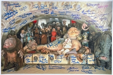 Star Wars: Incredible Multi-Signed 16" x 20" Ltd. Ed. Jabbas Palace Photo w/ Bulloch, Coppinger, & 37 More! (Exact Photo Evidence)(Jabbas Project LOA)