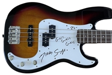 Motley Crue: Nikki Sixx Signed Fender Squier Bass Guitar with "Girls Girls Girls" Inscription & Photo Proof! (JSA LOA)