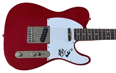 Van Halen: Eddie Van Halen Signed Fender Squier Telecaster Guitar with "Van Halen" Inscription (JSA LOA)