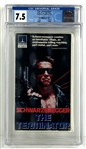 Vintage "The Terminator" VHS Tape w/ Overall CGC Grade of 7.5! (CGC Encapsulated)