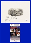 President Joe Biden & Jill Biden Signed 8"x6" White House Engraving Card! (JSA)