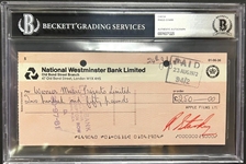 Beatles: Ringo Starr Signed 1972 Business Check (Beckett/BAS Encapsulated & LOA)