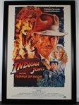 Indiana Jones: Harrison Ford Signed Original Full Size "Temple of Doom" Poster in Framed Display (Beckett/BAS LOA)