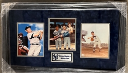 Mickey Mantle & Whitey Ford Signed 8" x 10" Photo in Framed Display (PSA/DNA LOA)