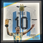 Lionel Messi Signed Jersey in Light-Up Shadowbox Display (Beckett/BAS)