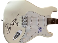 Elton John & Bernie Taupin Signed Fender Guitar (JSA LOA)