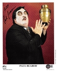 Paul Bearer Signed 8" x 10" WWF Promo Photo with "RIP" Inscription (Beckett/BAS)