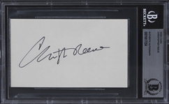 Christopher Reeve In-Person Signed 3" x 5" Index Card (Beckett/BAS Encapsulated)