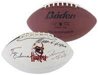 Warren Buffett Rare Signed Nebraska Cornhuskers Logo Model Football (PSA/DNA LOA)