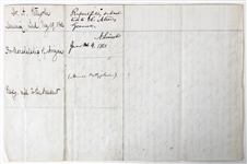 Abraham Lincoln Handwritten & Signed Endorsement as President (Beckett/BAS LOA)