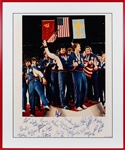 Miracle on Ice 1980 USA Hockey Team Signed 16" x 20" Limited Edition Photo with Herb Brooks! (21 Sigs)(Beckett/BAS LOA)