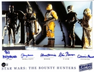 Star Wars: Bounty Hunters Multi-Signed 11" x 14" Empire Strikes Back Photo (5 Sigs)(Beckett/BAS LOA)(Grad Collection)