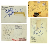 The Who: Vintage Group Signed Album Page Lot Obtained in 1968/1969 (Third Party Guaranteed)