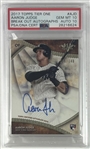Aaron Judge Signed Ltd. Ed. 2017 Topps Tier One Rookie Card w/ Auto Gem Mint 10 & Overall Gem Mint 10 Grades! (PSA/DNA Encapsulated)