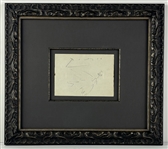 Pablo Picasso Incredible Signed Album Page w/ ULTRA-RARE Original Dove of Peace Artwork! (Beckett/BAS)