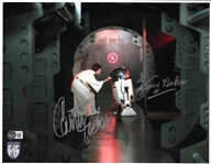 Star Wars: Carrie Fisher & Kenny Baker Signed 11" x 14" "A New Hope" Photo (Beckett/BAS LOA)(Official Pix)