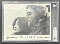 Incredibly Rare John Lennon & Yoko Ono Vintage Signed 8" x 10" Apple Records Promo Photo (Beckett/BAS Encapsulated & LOA)(JSA & Caiazzo LOA)