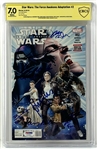 Star Wars: Multi-Signed Marvel "The Force Awakens" #002 Comic w/ Ford, Mayhew, & More! (7 Sigs) (CBCS Encapsulated & Graded 7.0)(PSA/DNA)
