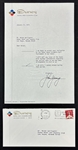 John Young Signed Letter on Dunes Hotel & Country Club Letterhead (Third Party Guaranteed)