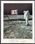 Buzz Aldrin Signed & Inscribed 11" x 14" NASA Lithograph Photo with Great Inscription!(Third Party Guaranteed)