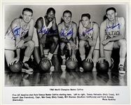 1960 Boston Celtics: Russell, Cousy, Ramsey, Sharman & Heinsohn Signed 20” x 16” Photo (Third Party Guaranteed)
