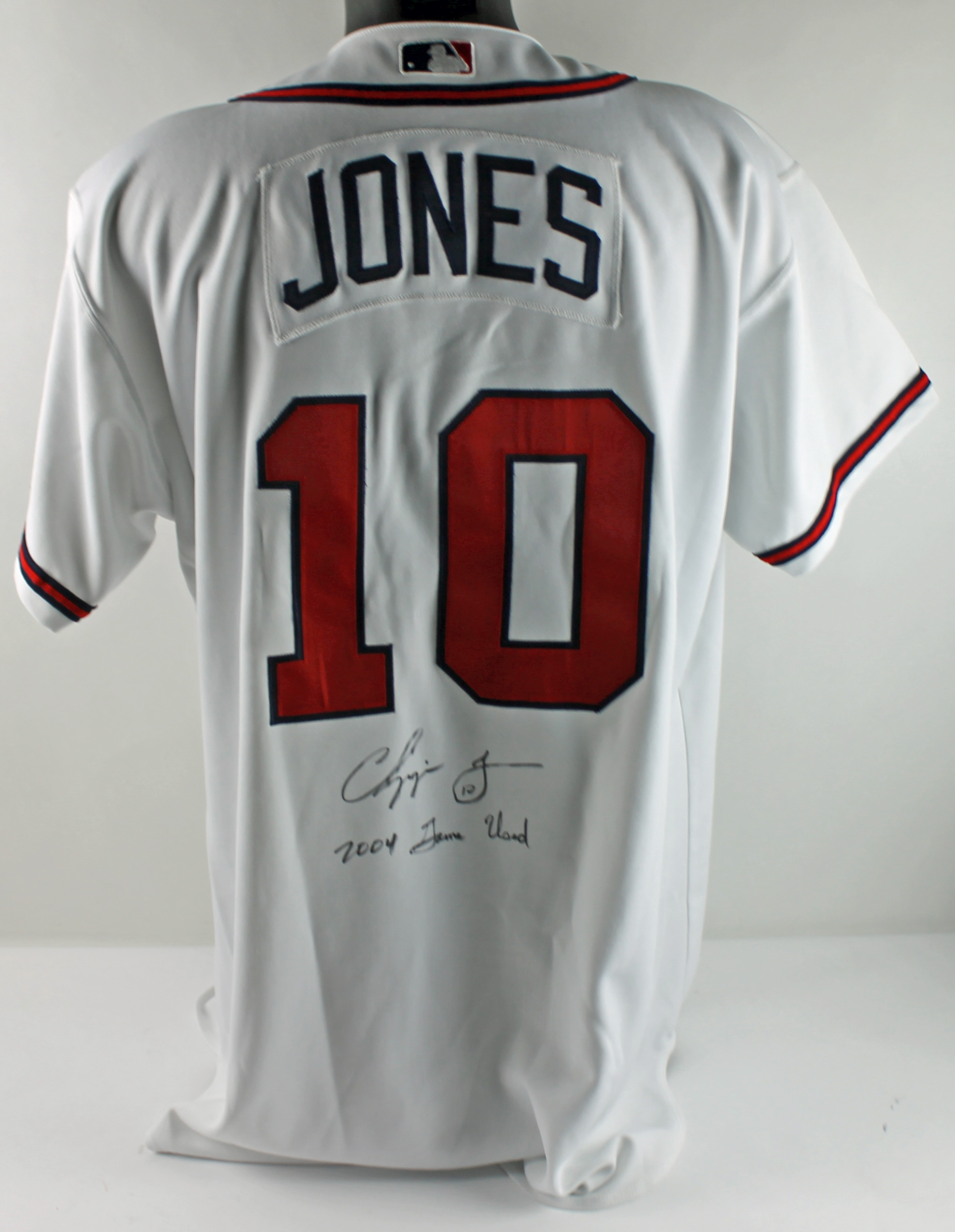 autographed chipper jones jersey