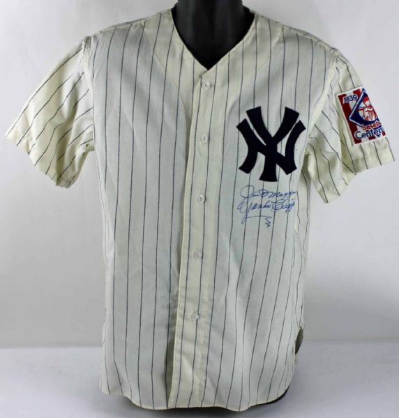 Rare Joe DiMaggio Signed Mitchell & Ness Jersey w/ "Yankee Clipper" Inscription (PSA/DNA)