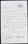 Charles Darwin Signed Letter w/ Exceptional Signature! (PSA/DNA)