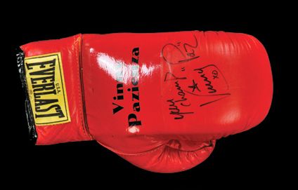 Vinny Pazienze Signed Boxing Glove (JSA)