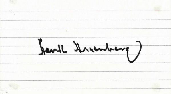 Hank Greenberg Signed Near-Mint Index Card (PSA/DNA)