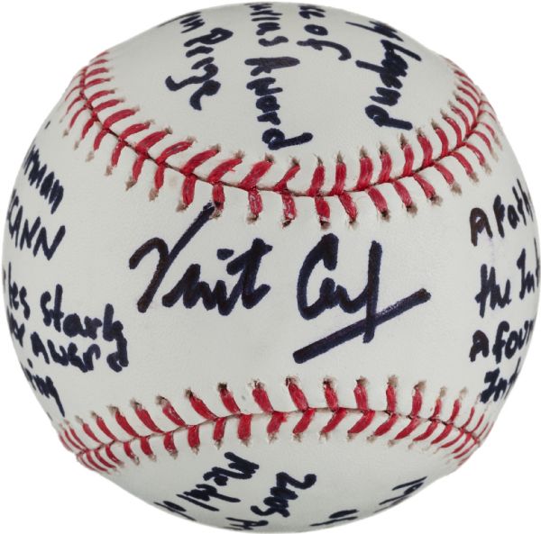 Father of the Internet: Vint Cerf Signed Stat Baseball (PSA/DNA)