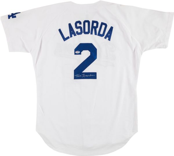 Tom Lasorda Signed Los Angeles Dodgers Jersey (PSA/DNA)