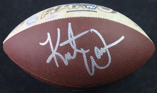 1999 St. Louis Rams Limited Edition Football Signed by Kurt Warner (Tristar)