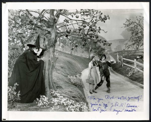 Margaret Hamilton Signed & Inscribed 8x10 Photo as The Wicked Witch (PSA/DNA)
