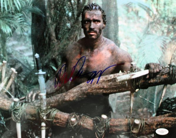 Arnold Schwarzenegger Signed 11" x 14" Color Photo from "Predator" (JSA)